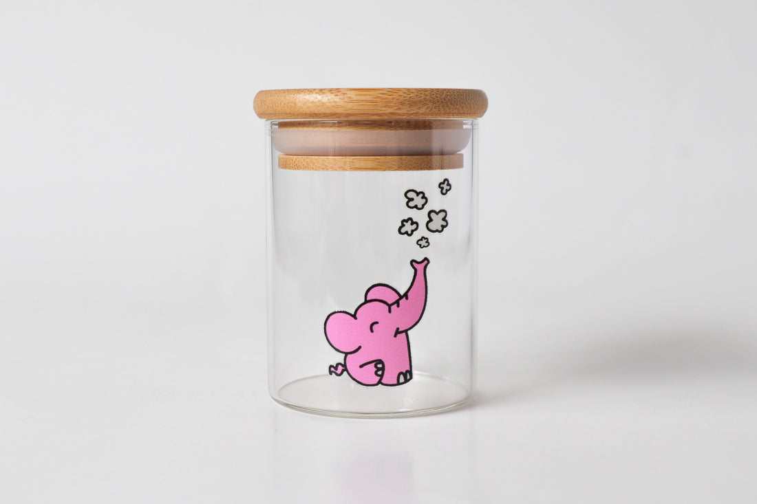 Ellie-Puff Stash Jar